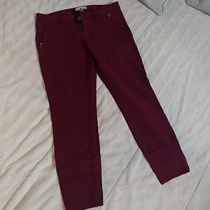 Banana Republic plum colored skinny jeans